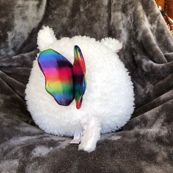 Llama Unicorn Plush Rainbocorns Rainbow Heart White Stuffed Pride Month Toy - Picture 6 of 14